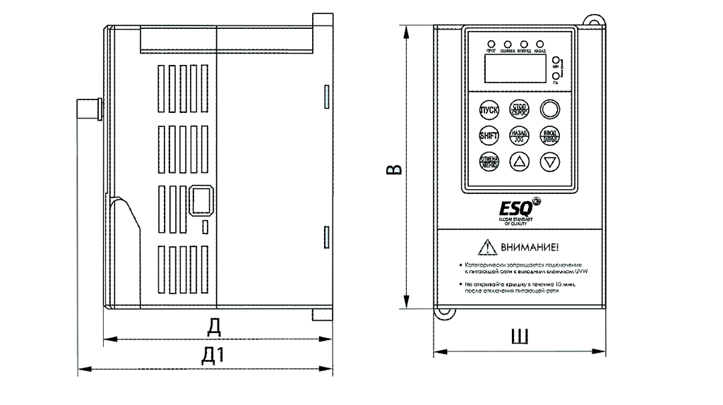 Преобразователь частоты Esq 760. Esq-600 чертеж. Частотные преобразователи Esq в dwg. Esq-210-2s-2.2k схема.